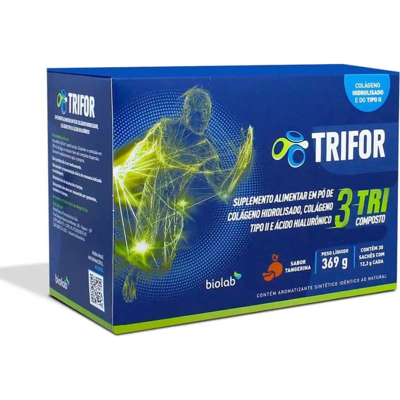 Colágeno Trifor Tangerina 30 Sachês De 12,3g